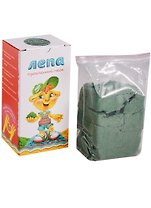 Минеральный песок (зеленый) (00-00000278) (1кг.) (Трогательный песок Лепа) (3+) (коробка)