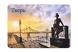 Магнит картон Староволжский мост Пушкин (Тверь) (МК/381/006)