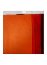 Набор феТетрадь листовой Красный градиент (HY110133) (20х30см) (1,4мм) (4цв.) (Hobby and You) (упаковк