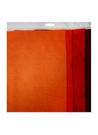 Набор феТетрадь листовой Красный градиент (HY110133) (20х30см) (1,4мм) (4цв.) (Hobby and You) (упаковк