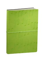 Книга для записей А5 96л "Ноты" зеленая,  Link Art