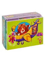 Умные кубики  в поддончике. 6 штук. Мы летим, летим, летим