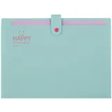 Папка на кнопке А4 12отд., ассорти