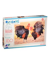 Пазл «FireRooster Огненные петухи» 160 элементов, Origami