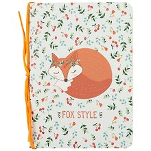 Записная книжка «Fox Style» А6, 58 листов в клетку, сшивка
