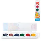 Краски акварельные Erich Krause, ArtBerry 6цв, медовые, пласт.кор. с европодвесом, без кисти,35