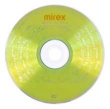 Диск DVD-R 4,7Gb 16x, 1 штука, Mirex