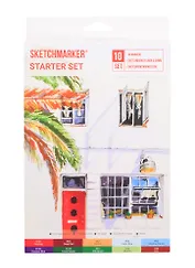 Маркеры 10цв "Starter" карт.кор., Sketchmarker