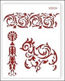 Трафарет пластиковый многоразовый Классика (20х25) (Л-023)