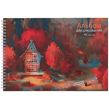 Альбом для рисования «Autumn landscape» Listoff А4, 40 листов, спираль
