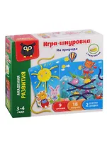 Игра-шнуровка с липучками Vladi Toys На природе