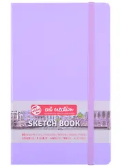 Скетчбук 13*21 80л "Art Creation" фиолетовый пастельный, нелинованн. 140г/м2, слоновая кость, тв.обл., Royal Talens