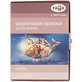 Акриловые краски декоративные 12 цветов 20 мл, ГАММА - 1