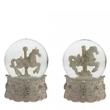 Фигурка декоративная в стеклянном шаре Лошадка, 2 варианта (6,5см) (812433)