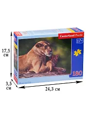 Пазл 180 midi Львица со львенком (32х23) (B-018246) (Castorland Puzzle) (7+)