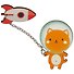 Значок деревянный с дополнительным элементом Cosmocat - 1