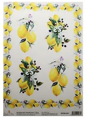 Декупажная карта Цветущий лимон 21*30см