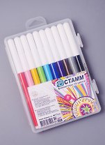 Фломастеры Стамм, "Салют", 10 цветов