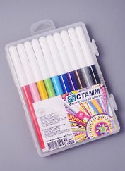 Фломастеры Стамм, "Салют", 10 цветов