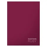 Книга для записей А5+ 96л кл. "Ruby" интеграл.перепл., матов.ламин., выб.лак.