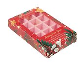 Бомбочка-вафля для ванны НГ Наслаждение (красный) (140 г) - 1