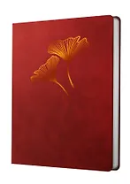 Книга для записей А5- 80л кл. "Vesper. Бордо" иск.кожа, замша, тисн.фольгой, тонир.блок, скругл.углы, ляссе