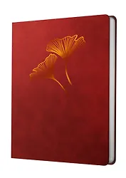 Книга для записей А5- 80л кл. "Vesper. Бордо" иск.кожа, замша, тисн.фольгой, тонир.блок, скругл.углы, ляссе