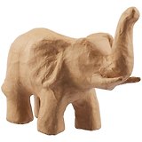 Фигурка из папье-маше объемная Слоник "хобот вверх" 12*21*17см (SA108)