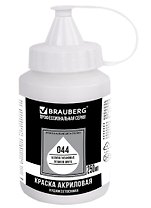 Краска акриловая 250мл белила титановые, художественная BRAUBERG ART CLASSIC
