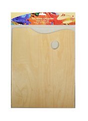 Палитра для смешивания красок деревянная, прямоугольная 35.6х256, ХМ