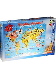 Карта-пазл. Мой мир. 260 дет. 33*47см