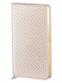 Записная книжка А6- 96л кл. "Clutch" золотая, иск.кожа, золот.срез, In Folio