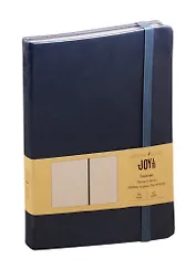 Книга для записей А5 96л тчк. "JOY BOOK. Серый маренго" 7БЦ, иск.кожа, тонир.офсет, скругл.углы, ляссе