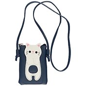 Сумка на молнии Котик объемный(кожзам)(13х19)