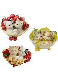 Фигурка Котята в ягодах  (9х6) (162-227)