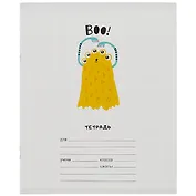 Тетрадь в крупную клетку Listoff, Boo!, 12 листов, в ассортименте