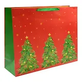 Пакет А3+ 50*40*15 "Новогодняя елка!" Новый год, бум.ламинат