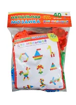 Напольная мозаика для малышей (40 деталей) (М-5133) (d=5,5см) (Рыжий кот) (упаковка)