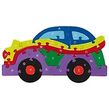 Деревянные пазлы-фигуры Авто 22эл/26эл, в ассортименте