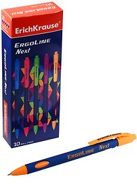 Шариковая ручка синяя автоматическая, Ultra Glide ErgoLine Next, Erich Krause