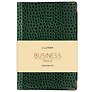 Ежедневник дат. 2027г. А6 176л "BUSINESS PREMIUM. Lizard" зеленый, иск.кожа, обл.поролон, мет.уголки, тонир.блок, зол.торец, 2 ляссе