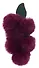 Брелок-помпон «Виноград», фиолетовый цвет, искусственный мех, 16 см, Bookvalno - 1