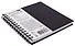 Скетчбук 190*190 60л "ART CLASSIC" черный, 160г/м2, белая бумага, гребень, тв. обложка - 1