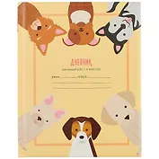 Дневник для младших классов Unnika, "Милые собачки"