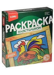 Пк-043 Раскраска пластилином Петушок (LORI ) (набор д/творч.) (3+)