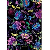 Записная книжка, Эксмо А5- (132*186) 80л. Книги для записей Орнамент. Цветущий сад твердая обложка с поролоном