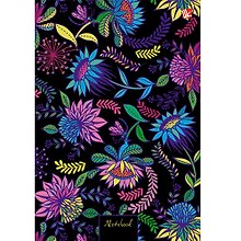 Записная книжка, Эксмо А5- (132*186) 80л. Книги для записей Орнамент. Цветущий сад твердая обложка с поролоном