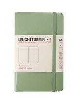 Записная книжка A6, 93 листа, нелинованная "Classic", твердая обложка, шалфей, Leuchtturm1917