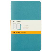 Записная книжка Moleskin Cahier Journal Large, 3 штуки, голубой, 40 листов, А5