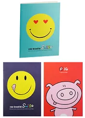 Записная книжка A6 30л лин. "Smile", на скобе, Asac 